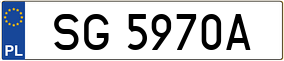 Trailer License Plate